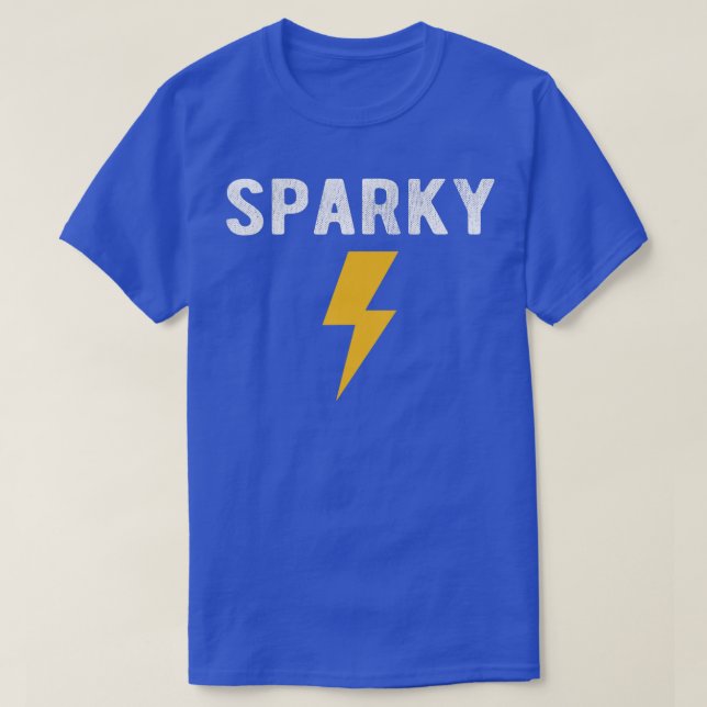 Camiseta Electrician Gift Funny Sparky Nickname Lightning B (Frente do Design)