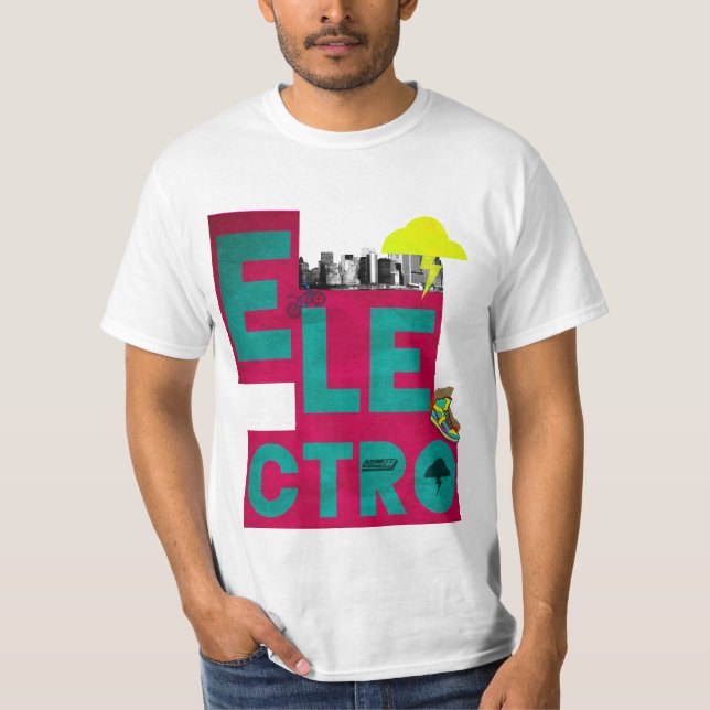 Camiseta electro t-shirt da música (Frente)