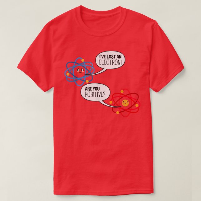 Camiseta Electron Atom Science Pun Chemistry Physics Scienc (Frente do Design)