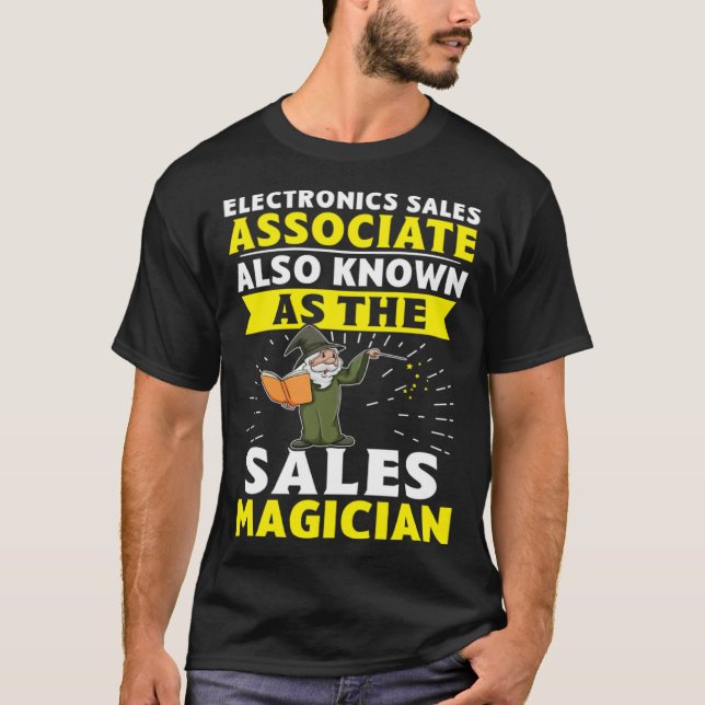 Camiseta Electronics Sales Associate The Sales Magician (Frente)