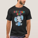 Camiseta Elefante 5 Birthday Boy Kids 5 Anos Elefan<br><div class="desc">Elefante 5 de Aniversário Crianças de 5 Anos Elefante B Dia.</div>