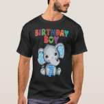 Camiseta Elefante 7 Birthday Boy Kids 7 Anos Elefan<br><div class="desc">Elefante 7 de Aniversário Crianças de 7 Anos Elefante B Dia</div>