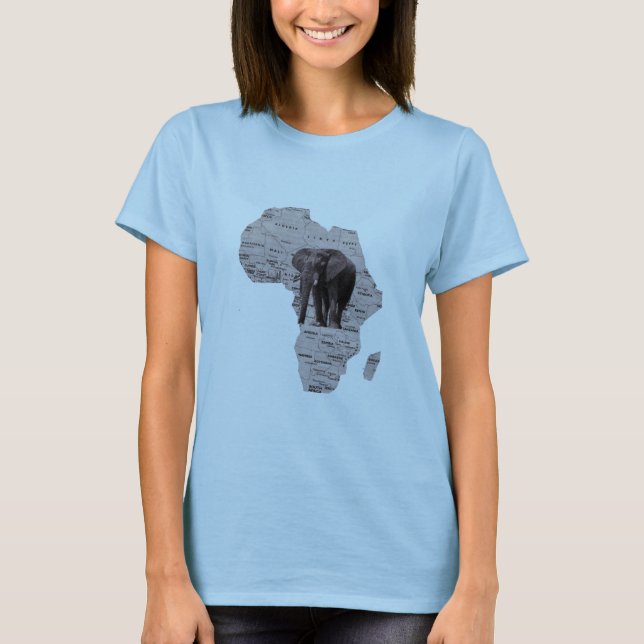 CAMISETA ELEFANTE AFRICANO (Frente)