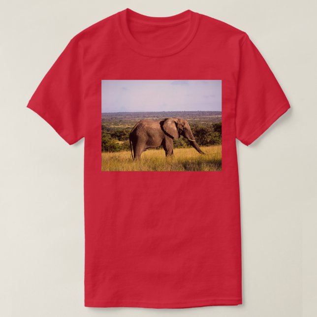 Camiseta Elefante Africano 1 (Frente do Design)