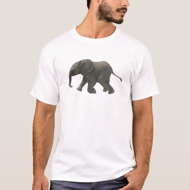Camiseta Elefante africano do bebê (Frente)