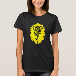 Camiseta Elefante Africano Motif Mamíferos Coloridos Ele
