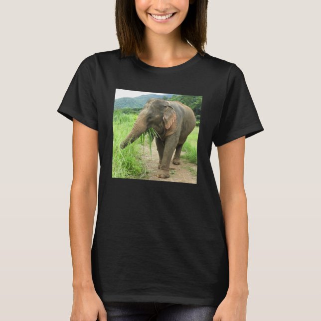 Camiseta Elefante alegre da Tailândia (Frente)