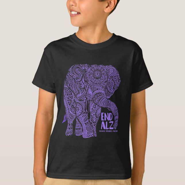 Camiseta Elefante Alzheimerheimer, Roupa E Gif (Frente)