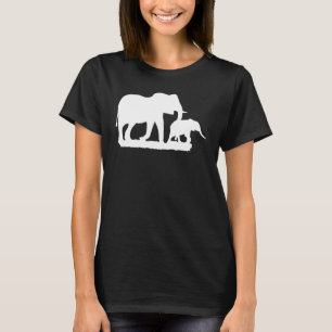 Camiseta Elefante Animal Motif Silhouette Africa Safari Imp