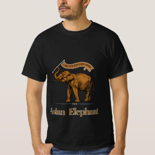 Camiseta Elefante asiático da edição limitada de 1950 para