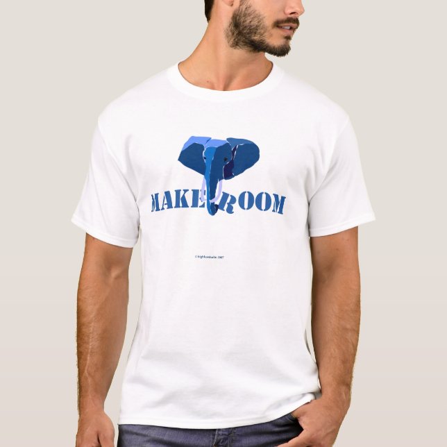 Camiseta Elefante azul (Frente)