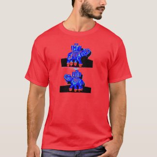 Camiseta Elefante azul