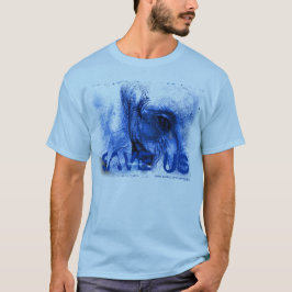 Camiseta elefante azul com t/rasgão SAVE t-shirt dos EUA
