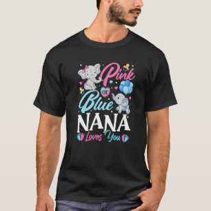 Camiseta Elefante Azul Rosa Nana Adora Sua Revelação De Gra