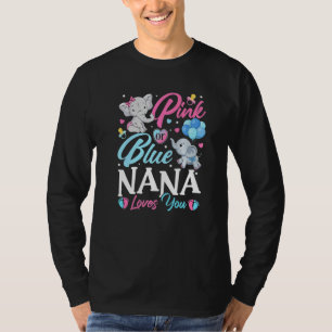Camiseta Elefante Azul Rosa Nana Adora Sua Revelação De Gra