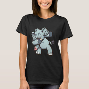 Camiseta Elefante Batido Para Meninos Ou Meninos Ou Um