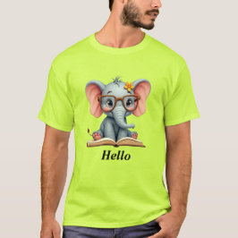 Camiseta Elefante Bebê Sábio