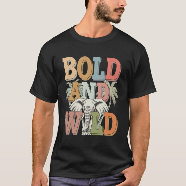 Camiseta Elefante Bold e Wild (Frente)