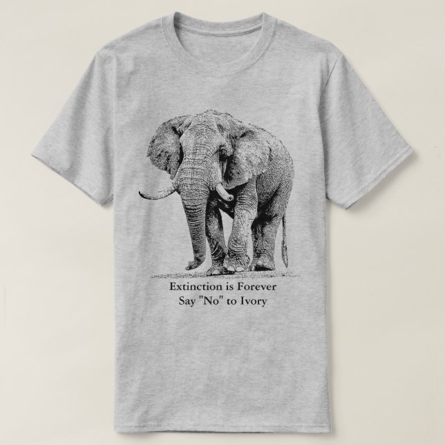 Camiseta Elefante Bull que toma a um Stroll | animais (Frente do Design)