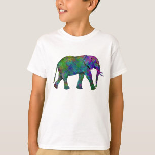 Camiseta Elefante colorido