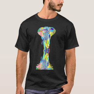 Camiseta Elefante Colorido Arco-Íris - Salvar Os Elefantes