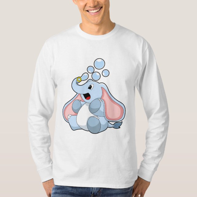 Camiseta Elefante com bolhas de água (Frente)