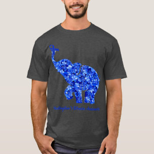 Camiseta Elefante Com Caçadores De Flor Sensibiliza