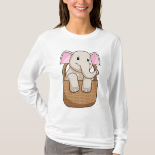 Camiseta Elefante com Cesto