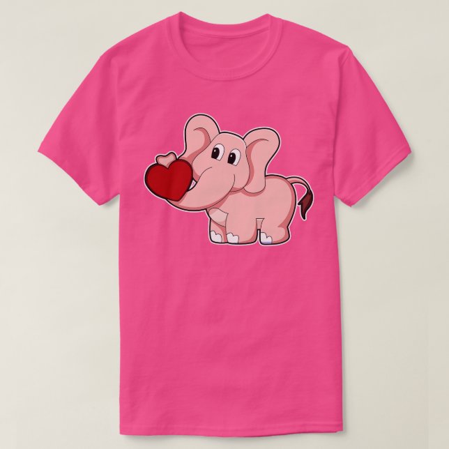 Camiseta Elefante com Coração (Frente do Design)