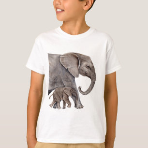 Camiseta Elefante com Elefante Bebê