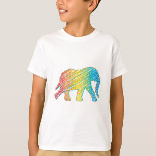 Camiseta Elefante com Linhas