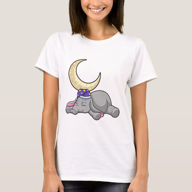 Camiseta Elefante com Lua (Frente)