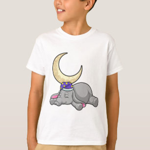 Camiseta Elefante com Lua