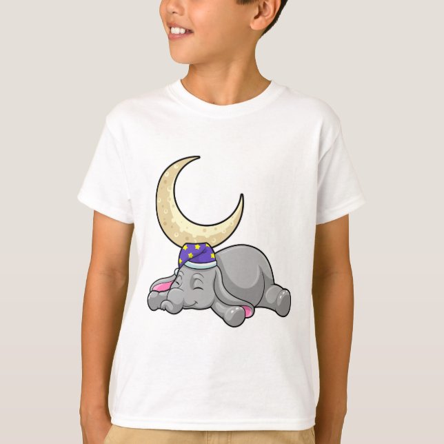 Camiseta Elefante com Lua (Frente)