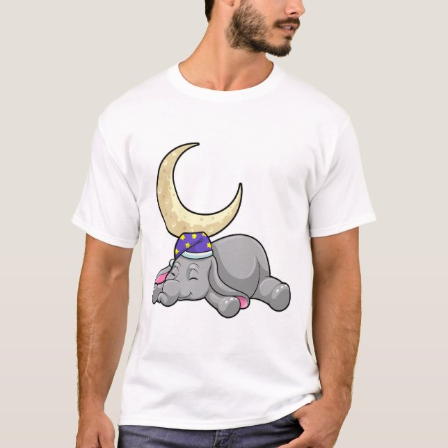 Camiseta Elefante com Lua (Frente)