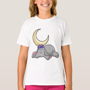 Camiseta Elefante com Lua