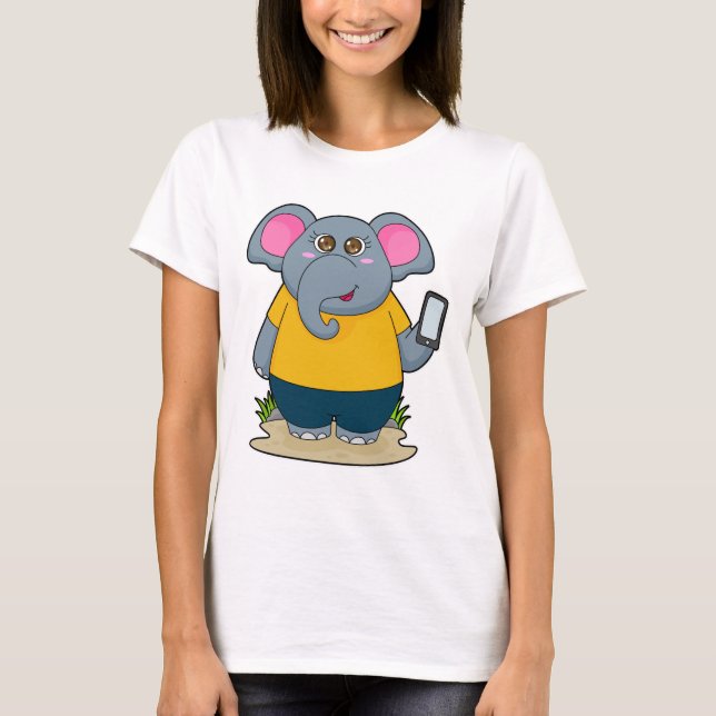 Camiseta Elefante com móvel (Frente)
