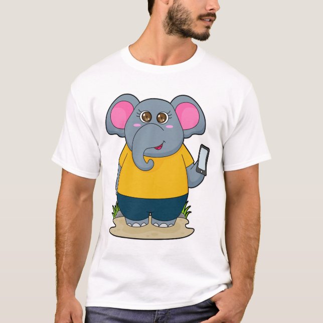 Camiseta Elefante com móvel (Frente)