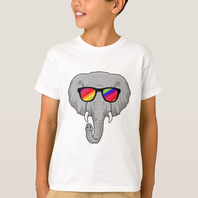 Camiseta Elefante com óculos de sol (Frente)
