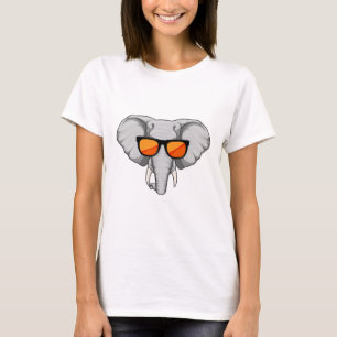 Camiseta Elefante com óculos de sol
