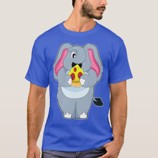 Camiseta Elefante Com Pizza