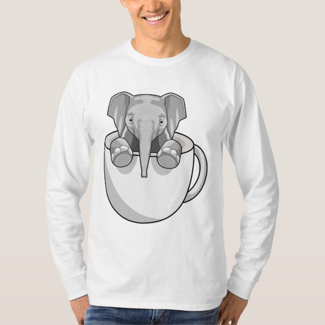 Camiseta Elefante com Taça (Frente)