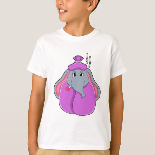 Camiseta Elefante com termômetro de febre