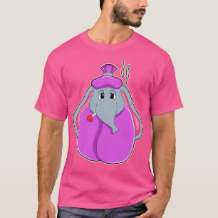 Camiseta Elefante com termômetro de febre