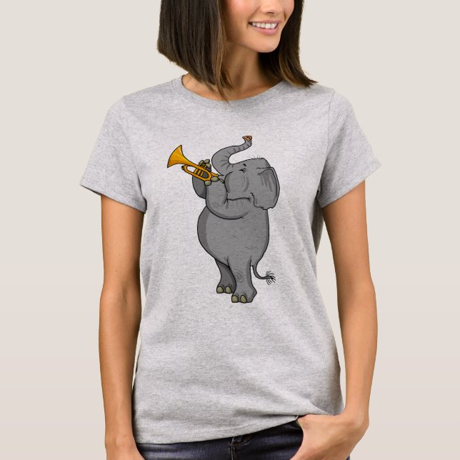 Camiseta Elefante com Trombeta (Frente)
