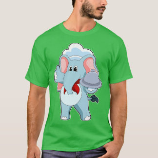 Camiseta Elefante como Garçom com Púltimo