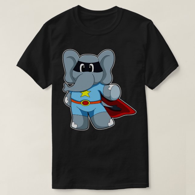 Camiseta Elefante como Herói do Cabo (Frente do Design)