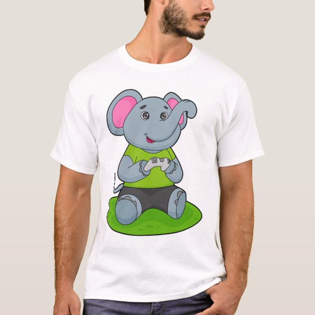 Camiseta Elefante como Jogador (Frente)