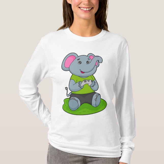 Camiseta Elefante como Jogador (Frente)
