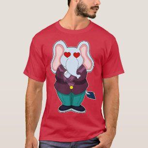 Camiseta Elefante como noivo com roupa